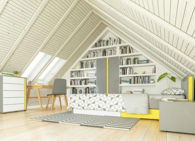 Jak zaaranżować pokój dla nastolatka na poddaszu?